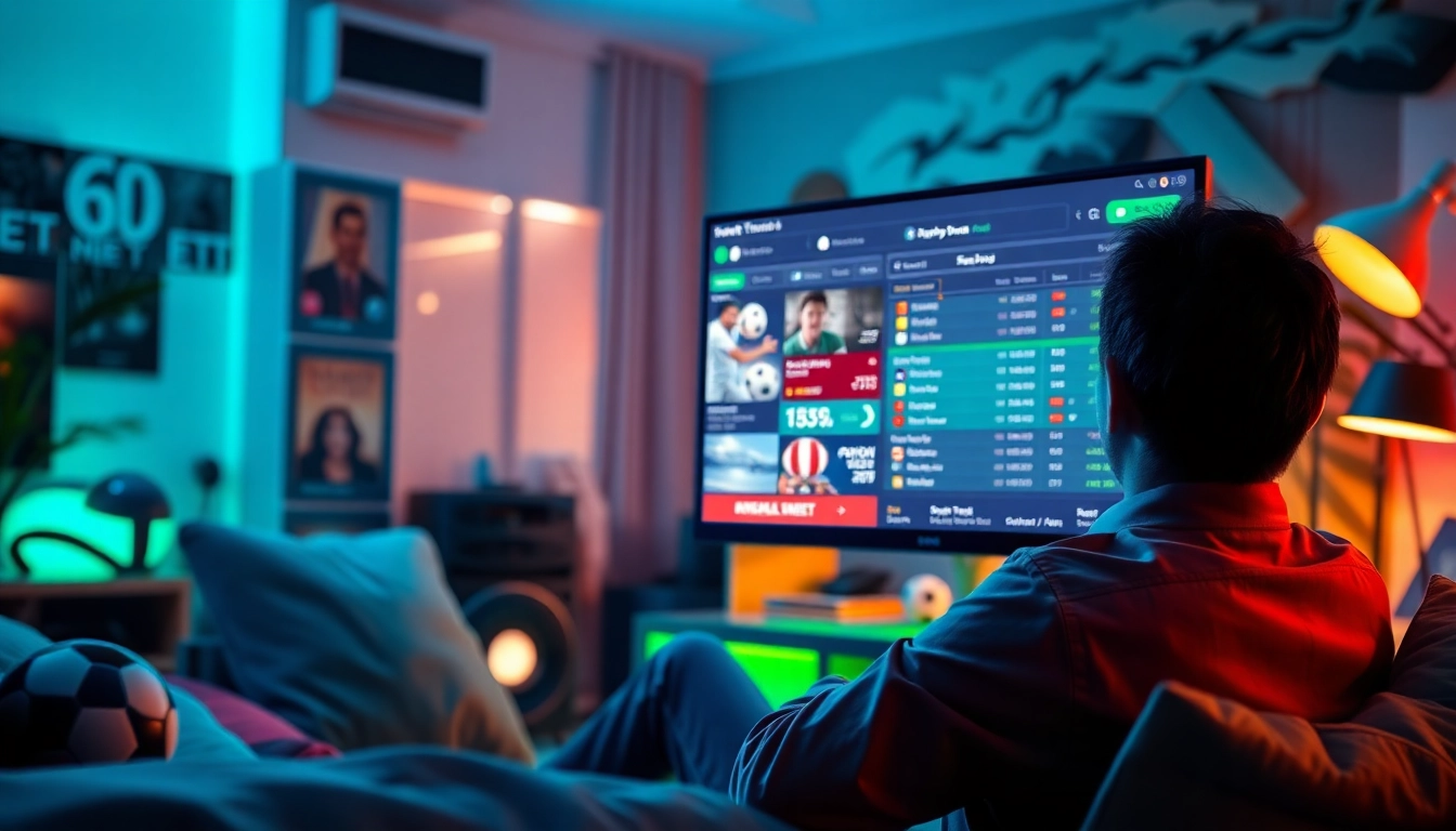 Engaging online betting experience at sbobet.dance with vibrant sports visuals.