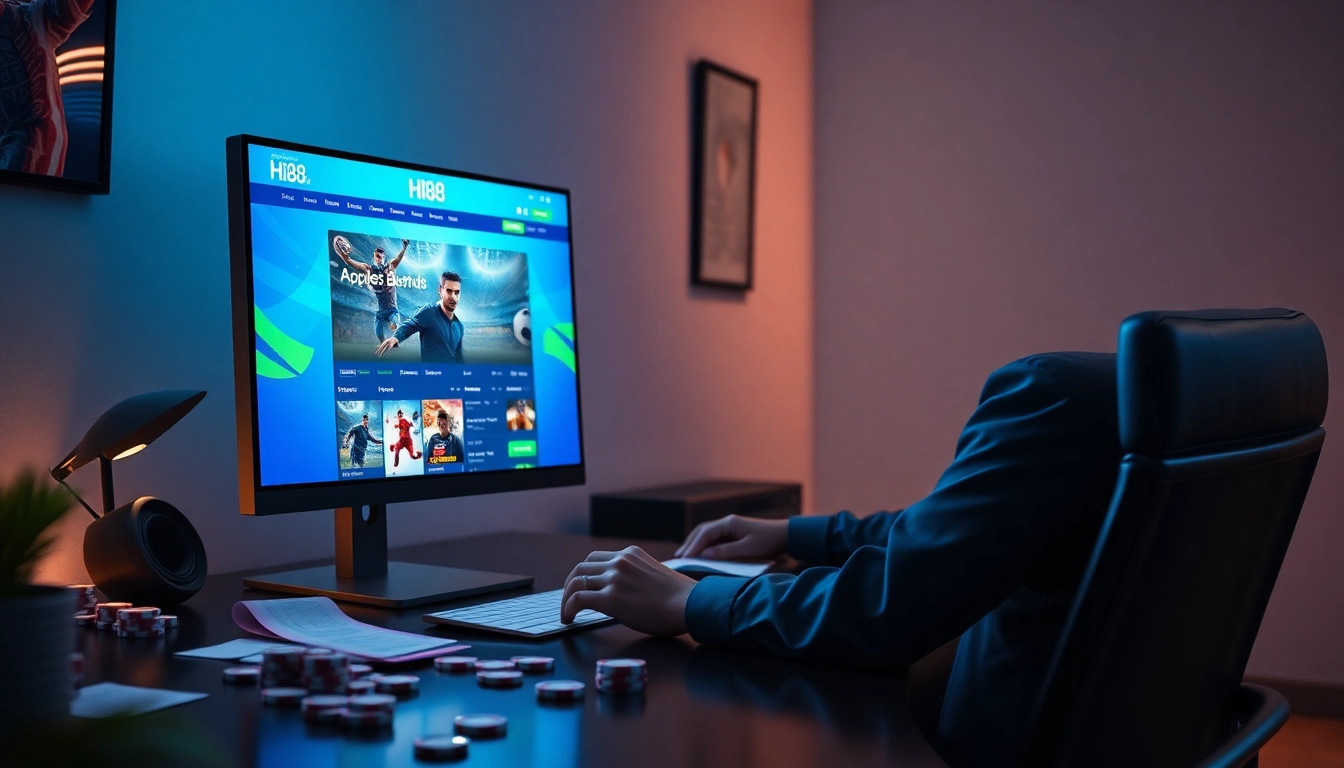 Hi88 online betting platform screen showcasing stimmgewitter.org with bright colors and engaging design.