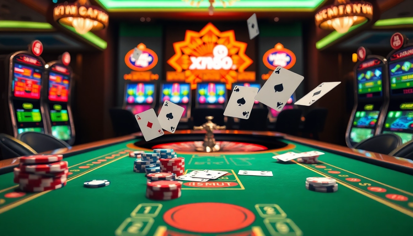 Experience the thrilling excitement of xn88 com with engaging casino elements like poker chips and roulette games.