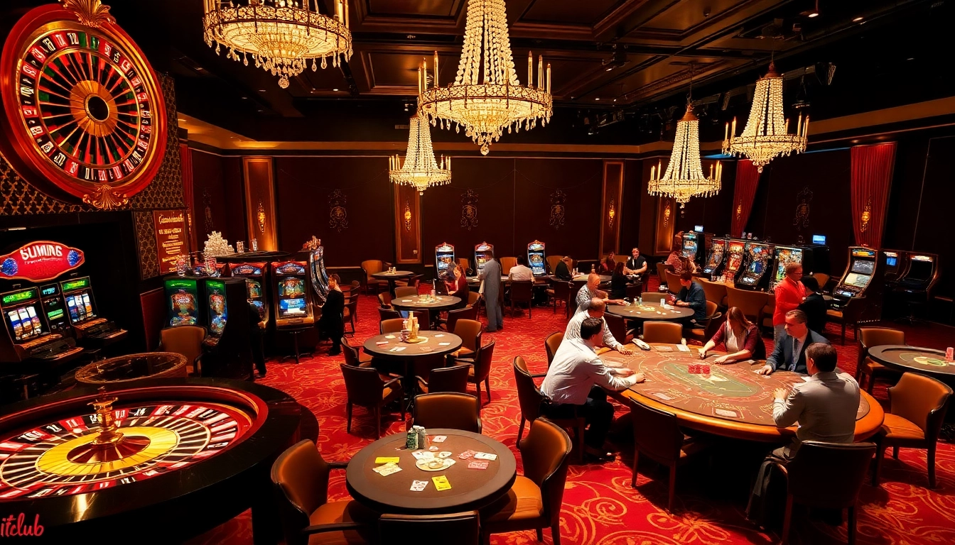 Hitclub provides an exciting casino atmosphere with vibrant slot machines and poker tables.